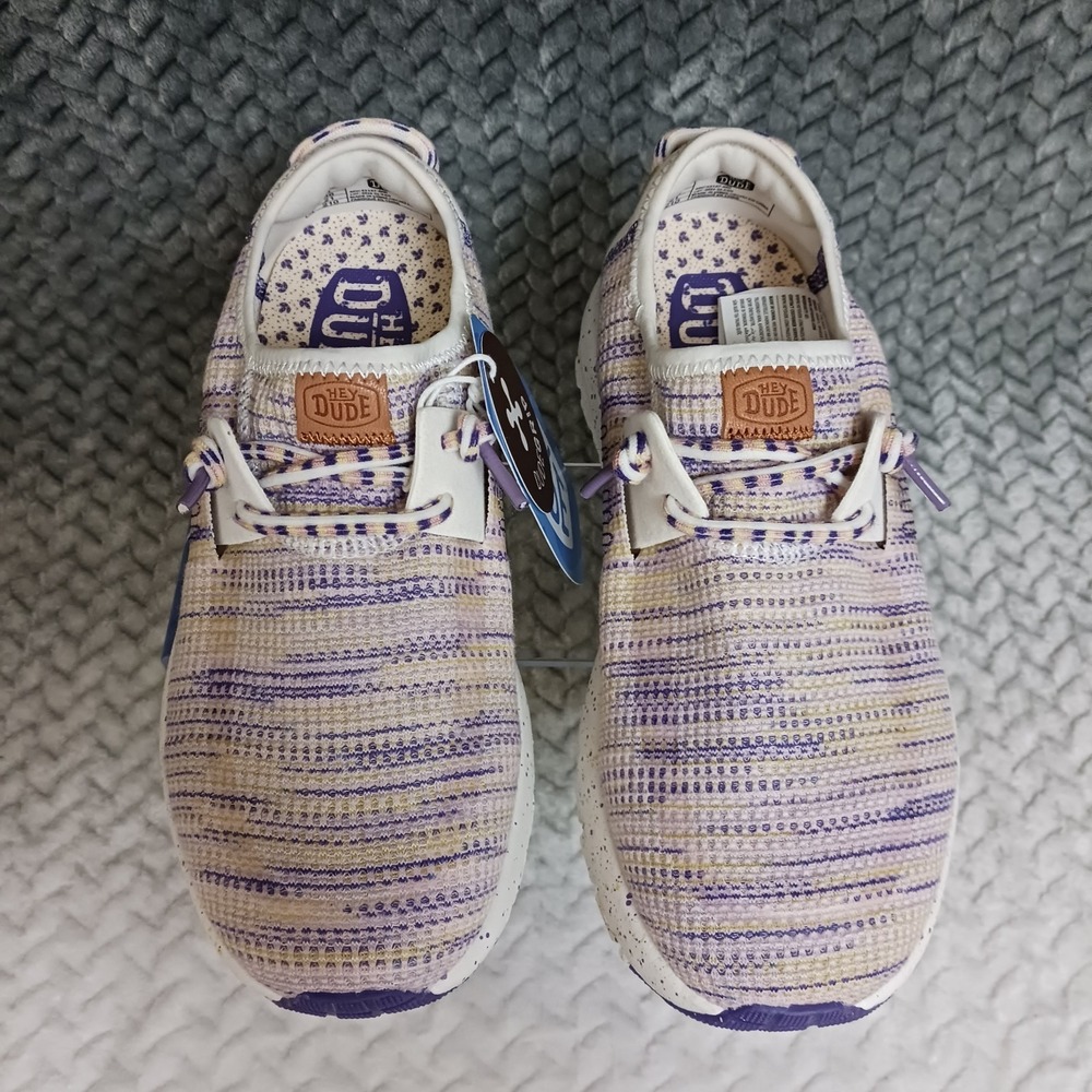 Hey Dude Women's Sneakers Shoes Egret Multicolor Sirocco W Knit Size 6 - Picture 5 of 10